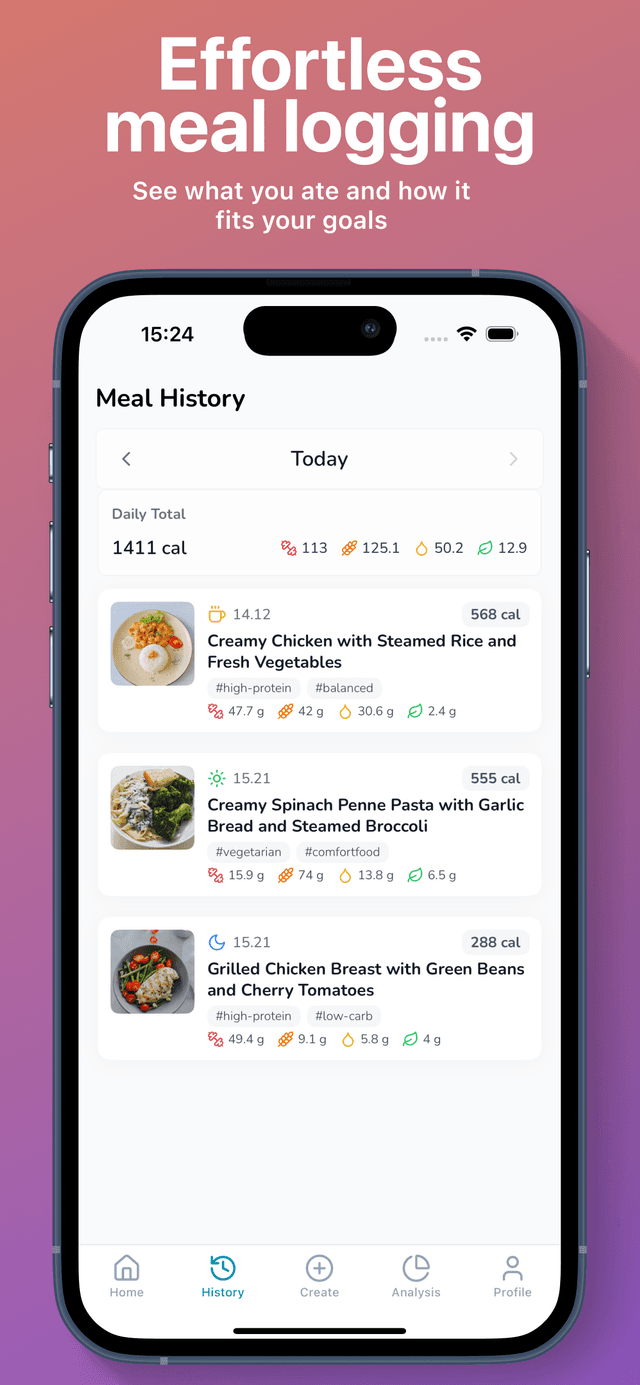 View Your Meal History